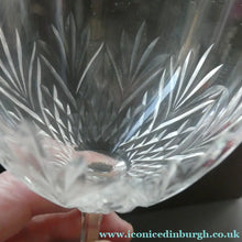 Load image into Gallery viewer, 1990s Edinburgh Crystal Tall White Wine Glasses. TWEED Pattern. Set of Six
