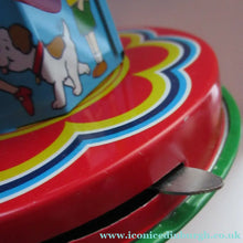 Load image into Gallery viewer, Products Vintage 2000 SCHYLLING Rocket Ride Carousel. Tin Plate Clockwork. Rotating Rockets. BOXED
