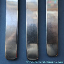 Load image into Gallery viewer, Vintage 2002 DAVID MELLOR Stainless Steel Cutlery. Set of Six Forks. Minimal Design
