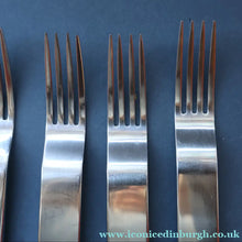 Load image into Gallery viewer, Vintage 2002 DAVID MELLOR Stainless Steel Cutlery. Set of Six Forks. Minimal Design
