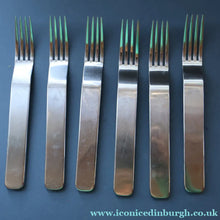 Load image into Gallery viewer, Vintage 2002 DAVID MELLOR Stainless Steel Cutlery. Set of Six Forks. Minimal Design
