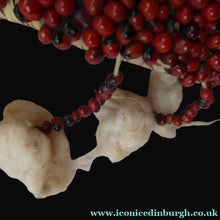 Load image into Gallery viewer, AFRICAN MASK North NIgeria Koro Angas People Red Abrus Berries
