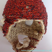 Load image into Gallery viewer, AFRICAN MASK North NIgeria Koro Angas People Red Abrus Berries

