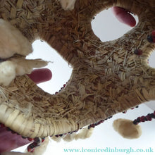 Load image into Gallery viewer, AFRICAN MASK North NIgeria Koro Angas People Red Abrus Berries
