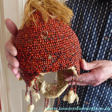 Load image into Gallery viewer, AFRICAN MASK North NIgeria Koro Angas People Red Abrus Berries
