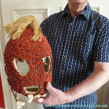 Load image into Gallery viewer, AFRICAN MASK North NIgeria Koro Angas People Red Abrus Berries
