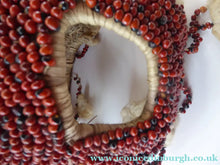 Load image into Gallery viewer, AFRICAN MASK North NIgeria Koro Angas People Red Abrus Berries
