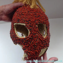 Load image into Gallery viewer, AFRICAN MASK North NIgeria Koro Angas People Red Abrus Berries
