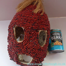 Load image into Gallery viewer, AFRICAN MASK North NIgeria Koro Angas People Red Abrus Berries

