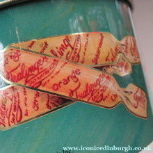 Load image into Gallery viewer, Vintage American Toffee Tin. FRALINGER'S Salt Water Taffy. Atlantic City Image
