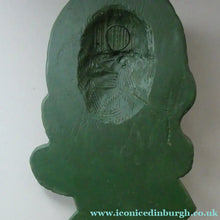 Load image into Gallery viewer, Vintage Art Deco 1930s Wall Mask by G. Leonardi. Hollywood Glamour. Original Green Patina
