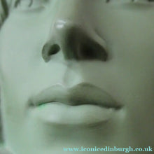 Load image into Gallery viewer, Vintage Art Deco 1930s Wall Mask by G. Leonardi. Hollywood Glamour. Original Green Patina
