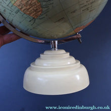 Load image into Gallery viewer, 1930s Terrestrial Globe by Geographica Ltd. ART DECO Desk Top Spinning Globe
