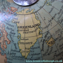 Load image into Gallery viewer, 1930s Terrestrial Globe by Geographica Ltd. ART DECO Desk Top Spinning Globe
