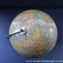 Load image into Gallery viewer, 1930s Terrestrial Globe by Geographica Ltd. ART DECO Desk Top Spinning Globe
