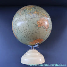 Load image into Gallery viewer, 1930s Terrestrial Globe by Geographica Ltd. ART DECO Desk Top Spinning Globe
