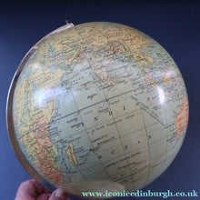 Load image into Gallery viewer, 1930s Terrestrial Globe by Geographica Ltd. ART DECO Desk Top Spinning Globe

