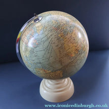 Load image into Gallery viewer, 1930s Terrestrial Globe by Geographica Ltd. ART DECO Desk Top Spinning Globe
