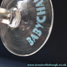 Load image into Gallery viewer, Random VINTAGE Babycham. One 1950s White Deer Logos and Two 1960s Prancing Deers - British Glass
