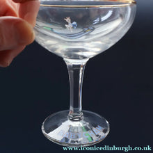 Load image into Gallery viewer, Random VINTAGE Babycham. One 1950s White Deer Logos and Two 1960s Prancing Deers - British Glass
