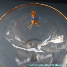 Load image into Gallery viewer, Random VINTAGE Babycham. One 1950s White Deer Logos and Two 1960s Prancing Deers - British Glass

