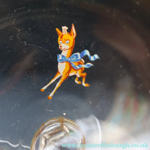 Load image into Gallery viewer, Random VINTAGE Babycham. One 1950s White Deer Logos and Two 1960s Prancing Deers - British Glass

