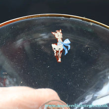Load image into Gallery viewer, Random VINTAGE Babycham. One 1950s White Deer Logos and Two 1960s Prancing Deers - British Glass
