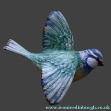 Load image into Gallery viewer, Vintage Beswick Wall Plaque in the Shape of a Little Blue Tit in Flight (Model No. 705)
