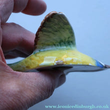Load image into Gallery viewer, Vintage Beswick Wall Plaque in the Shape of a Little Blue Tit in Flight (Model No. 705)
