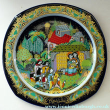 Load image into Gallery viewer, BJORN WIINBLAD Large Porcelain Wall Plate. CHRISTMAS 1983 Rosenthal Studio-Line. 11 INCHES
