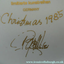 Load image into Gallery viewer,  BJORN WIINBLAD Large Porcelain Wall Plate. CHRISTMAS 1985 Rosenthal Studio-Line. 11 INCHE
