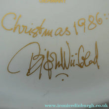 Load image into Gallery viewer, BJORN WIINBLAD Large Porcelain Wall Plate. CHRISTMAS 1896 Rosenthal Studio-Line. 11 INCHES

