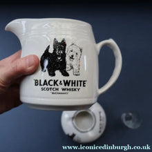 Load image into Gallery viewer, Vintage BLACK &amp; WHITE Scotch Whisky Scottie Dogs Collectable: Whisky Jug, Ashtray and Glass Dram Glass
