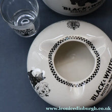 Load image into Gallery viewer, Vintage BLACK &amp; WHITE Scotch Whisky Scottie Dogs Collectable: Whisky Jug, Ashtray and Glass Dram Glass
