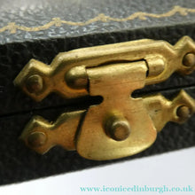 Load image into Gallery viewer, Set of 8 Silver Gilt Enamel Teaspoons Fitted Case
