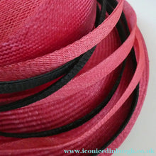 Load image into Gallery viewer, Vintage Bright Cerise Pink FORMAL Designer Hat; c 2000. Designed by EMMA B (unworn)
