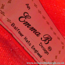 Load image into Gallery viewer, Vintage Bright Cerise Pink FORMAL Designer Hat; c 2000. Designed by EMMA B (unworn)
