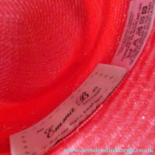 Load image into Gallery viewer, Vintage Bright Cerise Pink FORMAL Designer Hat; c 2000. Designed by EMMA B (unworn)
