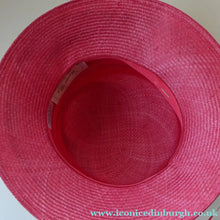 Load image into Gallery viewer, Vintage Bright Cerise Pink FORMAL Designer Hat; c 2000. Designed by EMMA B (unworn)
