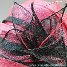 Load image into Gallery viewer, Vintage Bright Cerise Pink FORMAL Designer Hat; c 2000. Designed by EMMA B (unworn)
