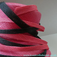 Load image into Gallery viewer, Vintage Bright Cerise Pink FORMAL Designer Hat; c 2000. Designed by EMMA B (unworn)
