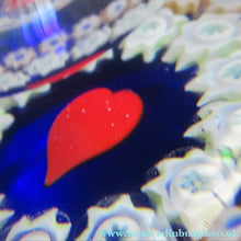Load image into Gallery viewer, 1980s Caithness Scottish Glass Perfume Bottle Valentine's Love Heart Inclusion Millefiori
