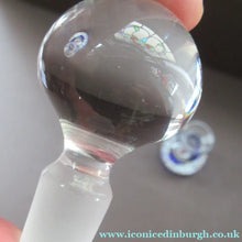 Load image into Gallery viewer, 1980s Caithness Scottish Glass Perfume Bottle Valentine's Love Heart Inclusion Millefiori
