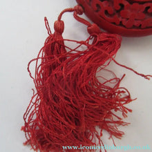 Load image into Gallery viewer, Vintage Chinese Cinnabar Happiness Necklace
