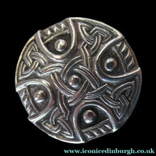 Load image into Gallery viewer, Vintage Celtic Design Sterling Silver Brooch by Robert Allison. Hallmarked

