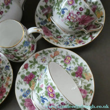 Load image into Gallery viewer, 1940s Crown Staffordshrie China Breakfast Set with Pink Roses Decoration
