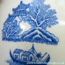 Load image into Gallery viewer, Vintage Crawfords Liqueur Scotch Whisky Jug with Willow Pattern

