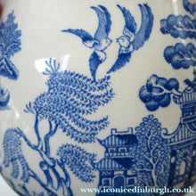 Load image into Gallery viewer, Vintage Crawfords Liqueur Scotch Whisky Jug with Willow Pattern
