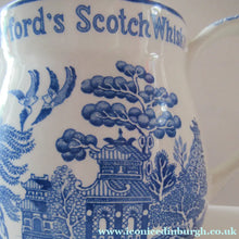 Load image into Gallery viewer, Vintage Crawfords Liqueur Scotch Whisky Jug with Willow Pattern
