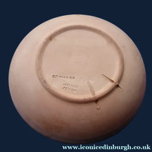 Load image into Gallery viewer, Vintage DANISH Art Pottery Flat Bowl. Attractive Geometric Design. Impressed mark for ABBEDNAES Pottery Denmark below
